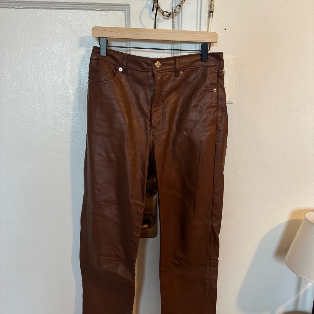 Brown Leather Women’s Pants